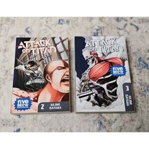 Attack on Titan Manga Set Vol 2 and 3 English Hajime Isayama Kodansha Comics